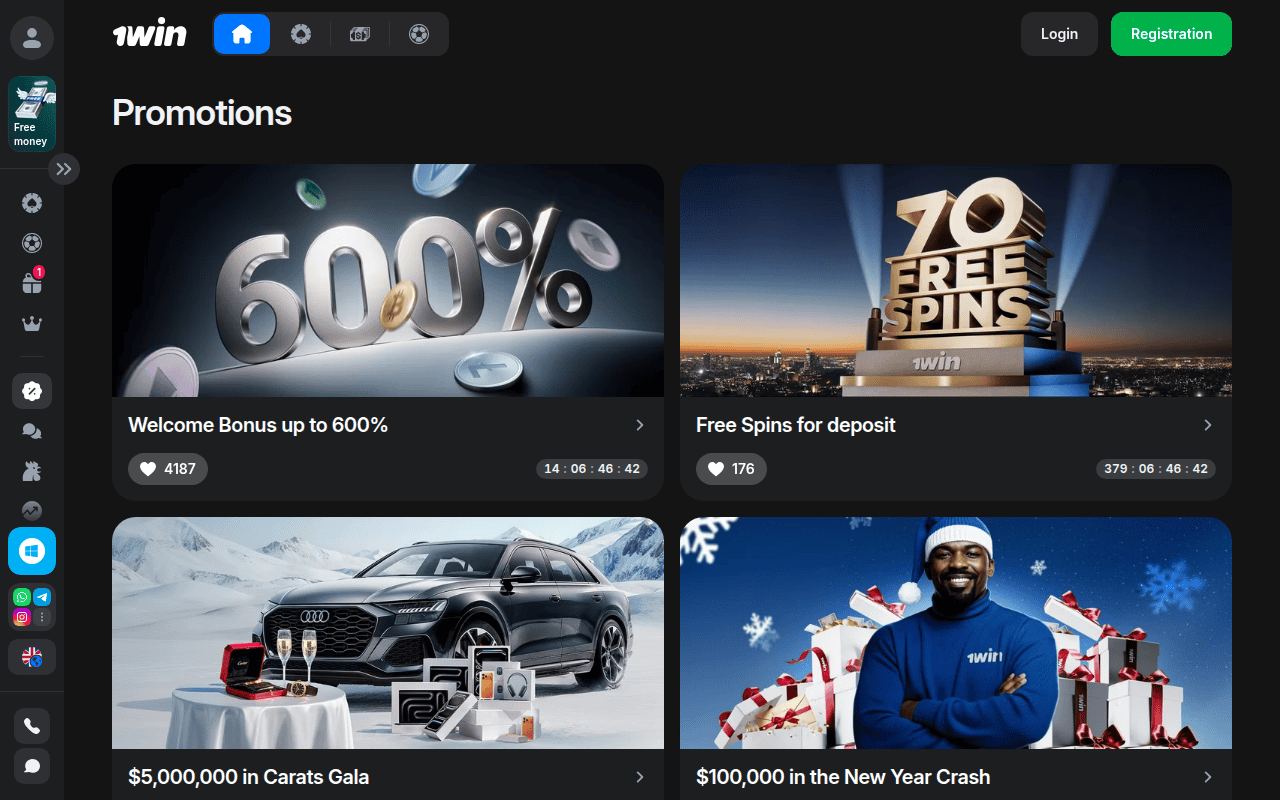 1Win Bonuses & Promotions